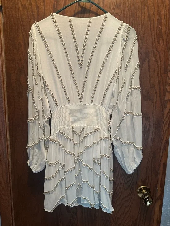 Jen's Pirate Booty Odyssey Pearl Studded Embellished Mini Dress - Picture 5 of 7